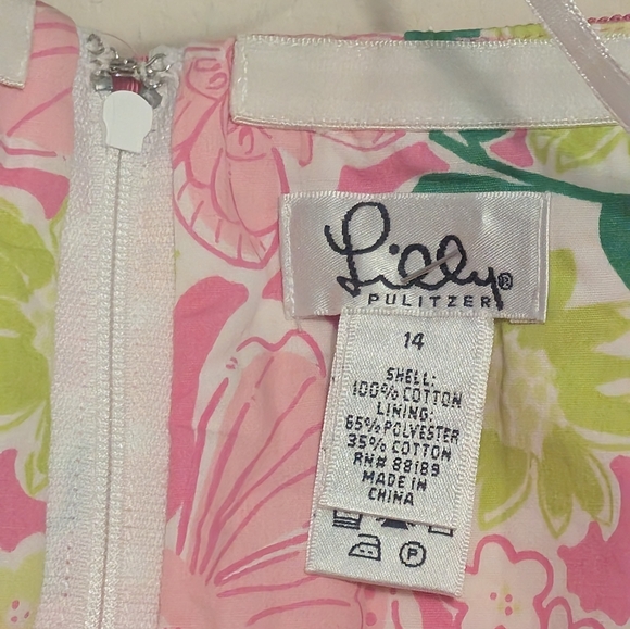 Lilly Pulitzer Pink and Orange Strapless Dress - Picture 5 of 7